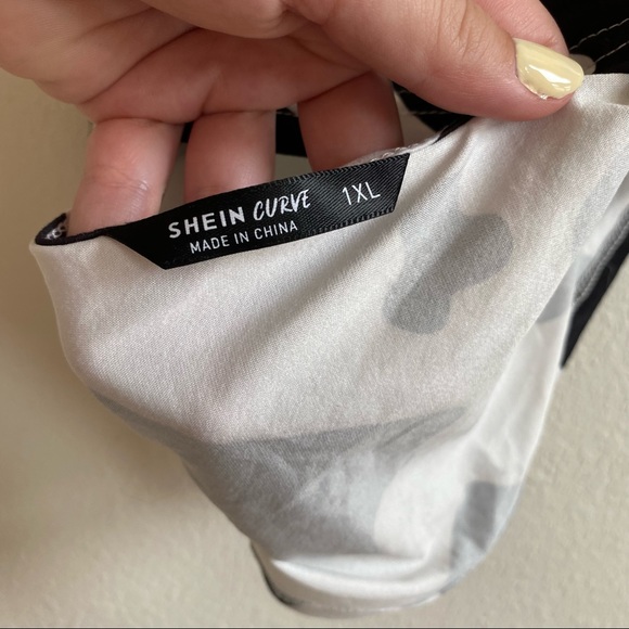 SHEIN +curve Cow Print Halter Top - Picture 5 of 5